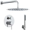 vidaXL Skriti sistem tu&scaron;a (okrogel) Srebrna Inox 201
