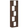 vidaXL Knjižna omara 5-nadstropna rjavi hrast 45x23,5x162,5 cm