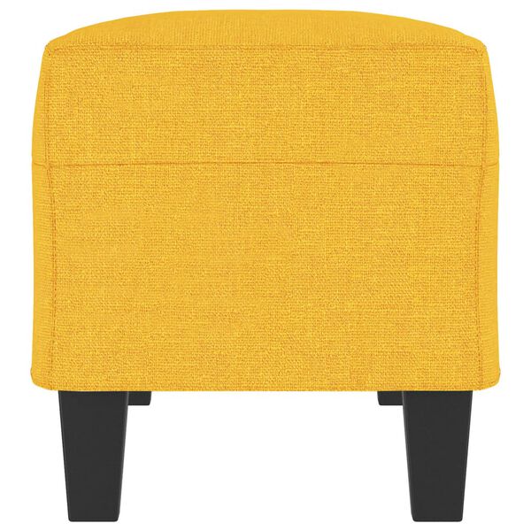 vidaXL Klop svetlo rumena 100x35x41 cm blago