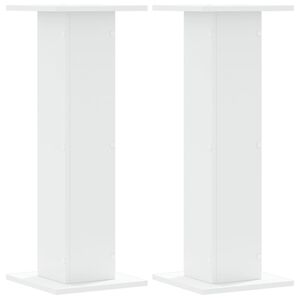vidaXL Stojalo za rastline 2 kosa belo 30x30x80 cm inženirski les