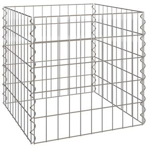 vidaXL Kvadratni komposter 50 x 50 x 50 cm elezo