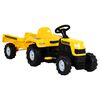 vidaXL Otro&scaron;ki traktor na pedale s prikolico rumen