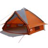vidaXL Teepee &scaron;otor za 8 oseb 8 oseba Siva in oranžna