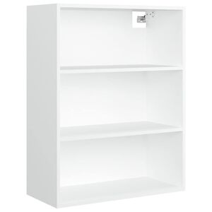 vidaXL Viseča stenska omarica bela 69,5x32,5x90 cm
