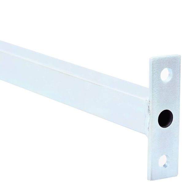 vidaXL Nastavljiva varnostna palica za okna 6 pcs srebrna Jeklo