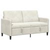 vidaXL Sofa s shrambo Krem 152 x 78 x 87 cm Poliester