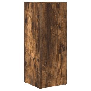 vidaXL Stojalo za dežnik Dimljeni oreh 25 x 24,5 x 64 cm