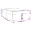 vidaXL Box spring postelja z vzmetnico bel 160x200 cm umetno usnje