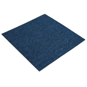 vidaXL Preproga plo&scaron;čica Modra 50 x 50 cm 20 kos PP in Bitumen