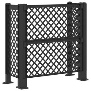 vidaXL Trelis za smeti Antracit 123 x 47 x 114 cm PP