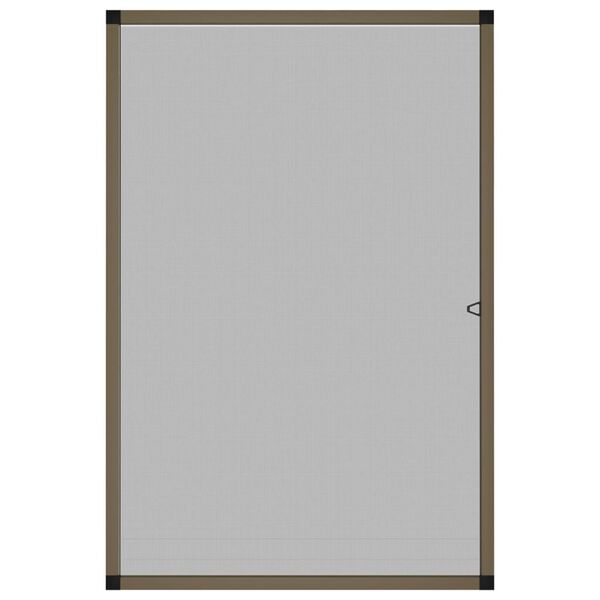 vidaXL Komarnik za okna rjav 90x120 cm