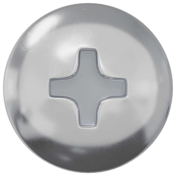 vidaXL Lesen vijak 2 pcs srebrna 9,8 x 53 mm Jeklo