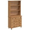 vidaXL huter ASKIM Medeno voskasta 91 x 40 x 184 cm Masivno borovo les