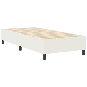 vidaXL Platforma postelja krema 80 x 200 cm Žametna tkanina