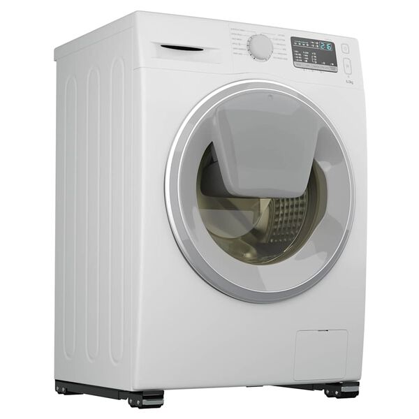 vidaXL Podstavek za pralni stroj 2 pcs Črna 72 x 5 x 4,5 cm