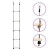 vidaXL Lestev s 5 stopnicami 210 cm trdna borovina