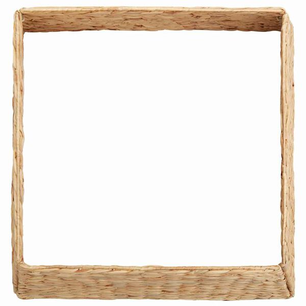 vidaXL Ovratnik za božično drevo Rjava 50 x 50 x 25 cm Vodna hijacinta