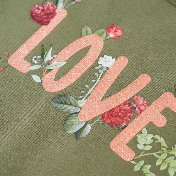 Otro&scaron;ka majica z dolgimi rokavi kaki 104