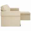 vidaXL Kavč krema 215 x 138 x 80 cm blago