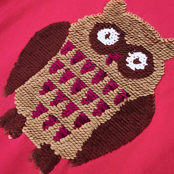 Otro&scaron;ka majica z dolgimi rokavi živo roza 116