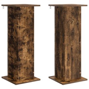 vidaXL Stojalo za rastline 2 kos Dimljen hrast 30,5 x 30 x 80,5 cm