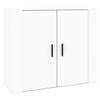 vidaXL Komoda bela 80x33x70 cm inženirski les
