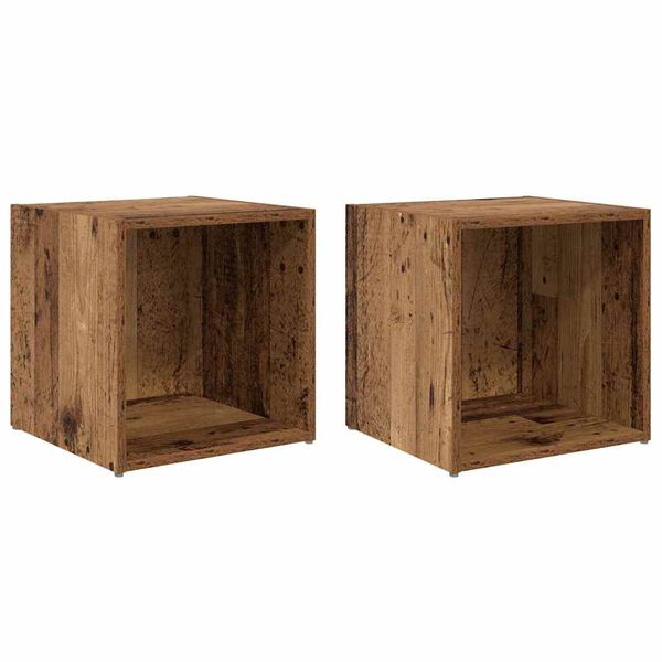 vidaXL Komplet TV omaric 2 pcs Star les 37 x 35 x 37,5 cm
