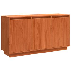 vidaXL Strani &scaron;al Rjav hrast 111 x 34 x 60 cm Masivno borovo les