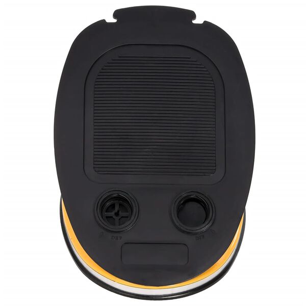 vidaXL Nožna tlačilka 26x18 cm PP in PE siva in rumena