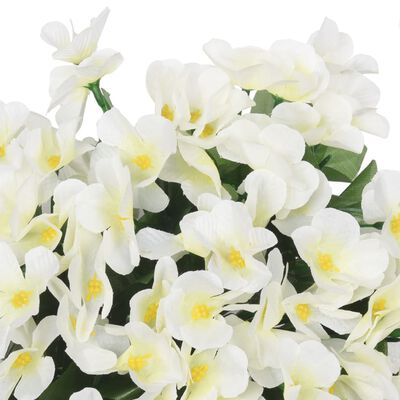 vidaXL Girlanda iz umetnega cvetja 3 kosi bela 85 cm