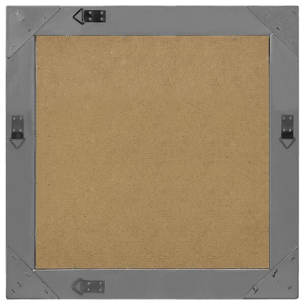 vidaXL Stensko ogledalo v baročnem stilu 60x60 cm črno