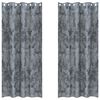 vidaXL Velvete zavese 2 kos Srebrno siva 260 x 140 cm Žamet