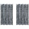 vidaXL Velvete zavese 2 kos Srebrno siva 175 x 140 cm Žamet