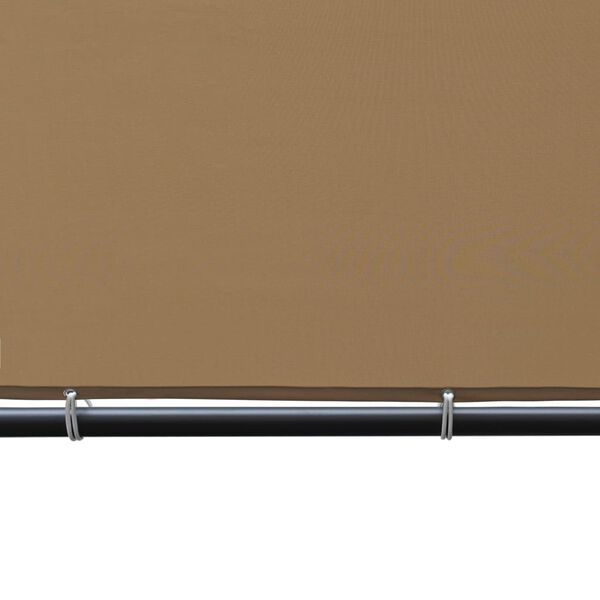 vidaXL Paviljon z nagnjeno streho 400x400x270 cm bež 180 g/m&sup2;