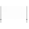 vidaXL Ograja s stebrom Siva 1,2 x 50 m Jeklo in PVC