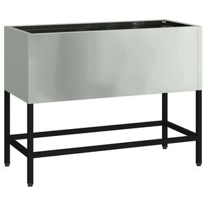 vidaXL Povi&scaron;ano vrtnarsko korito srebrna 60 x 26 x 45 cm
