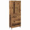vidaXL Visok predalnik 2 kos Star les 69,5 x 34 x 180 cm