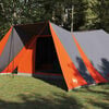 vidaXL Tipi &scaron;otor s streho Siva in oranžna 660 x 456 x 200 cm tafeta
