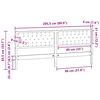 vidaXL Vzglavje Drugo Bela in svetlo siva 200 cm Trdna borovina