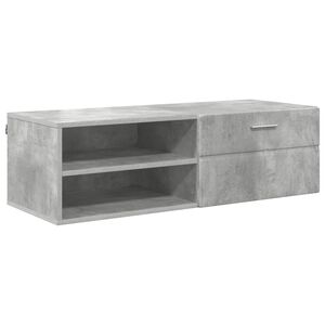 vidaXL Lesena omara s predalom Visok sijaj bela 100,5 x 39 x 30 cm