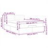 vidaXL Otomanski posteljni okvir z vzmetnico moder 140x200 cm blago