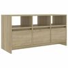 vidaXL TV omarica sonoma hrast 102x37,5x52,5 cm iverna plo&scaron;ča