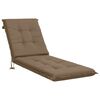 vidaXL Blazina za ležalnik GEMERT 100% poliester Taupe 190 x 60 x 9 cm
