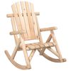 vidaXL Vrtni gugalni stol 69x96x101 cm trden smrekov les