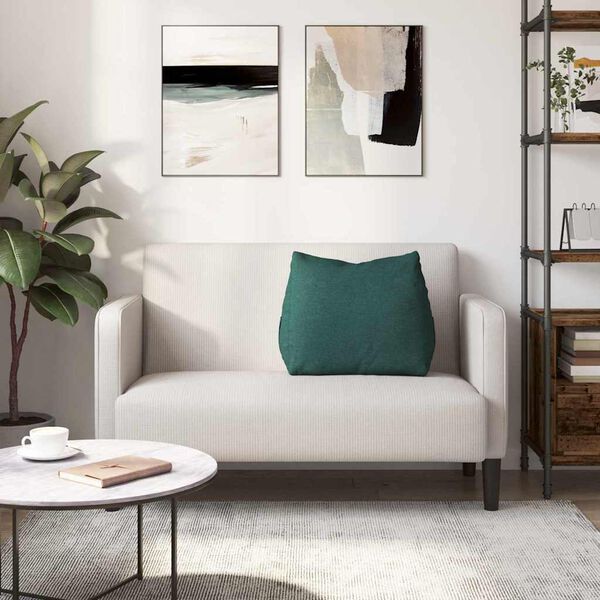 vidaXL Poglavni vzglavnik Temno zelena 60 x 20 x 50 cm blago