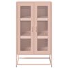 vidaXL Highboard Pink 68x39x123 cm Steel