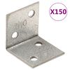 vidaXL Kotni nosilci 150 kosov 2 mm 30x25x30 mm pocinkano jeklo