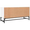 vidaXL TV omarica s steklenimi vrati bela 102x37x50 cm