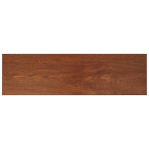 vidaXL Okenski nadstre&scaron;ek Rjav les 140 x 45 x 4,5 cm PVC