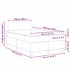 vidaXL LED Box Spring Postelja Svetlo siva in bela. 120 x 190 cm